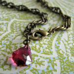 Nectar Silk Necklace / Cuff - Swarovski Crystal..