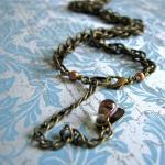 Abyss Necklace - Vintage Cobalt Glass Drops /..