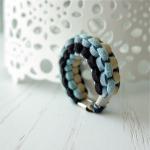 Muse Ring No.1 - Hand Woven Braid Faux Eco..