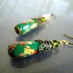 Greener On The Other Side Earrings - Vintage..