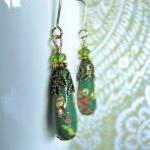 Greener On The Other Side Earrings - Vintage..
